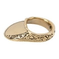 thumbnail image 1 of Archery Accessories, Archery Thumb Rings With Engraving Pattern Brass Finger Protector With Anti Lost Rope For Outdoor Hunting, 1 of 8