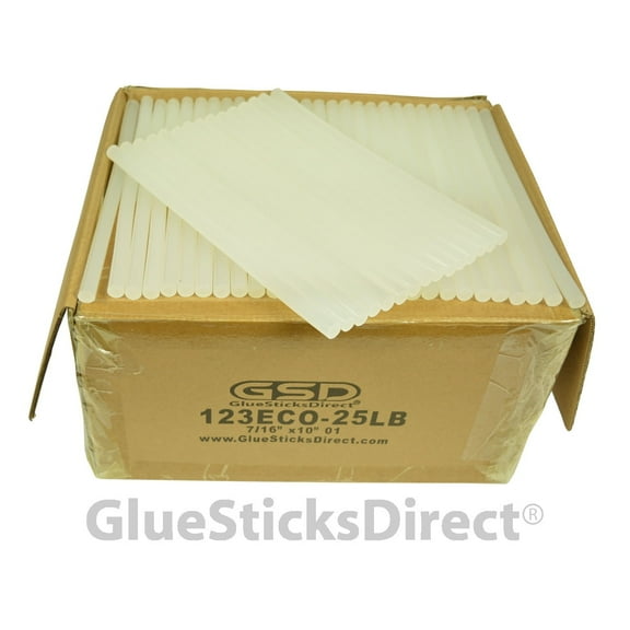 GlueSticksDirect Economy® Hot Melt Glue Sticks 7/16" X 10" 25 lbs Bulk
