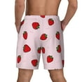 thumbnail image 3 of Xecao Strawberry for Men's Swimming Trunks Swim Trunks Quick Dry Swim Shorts with Mesh Lining Funny Swimwear Bathing Suits, 3 of 9