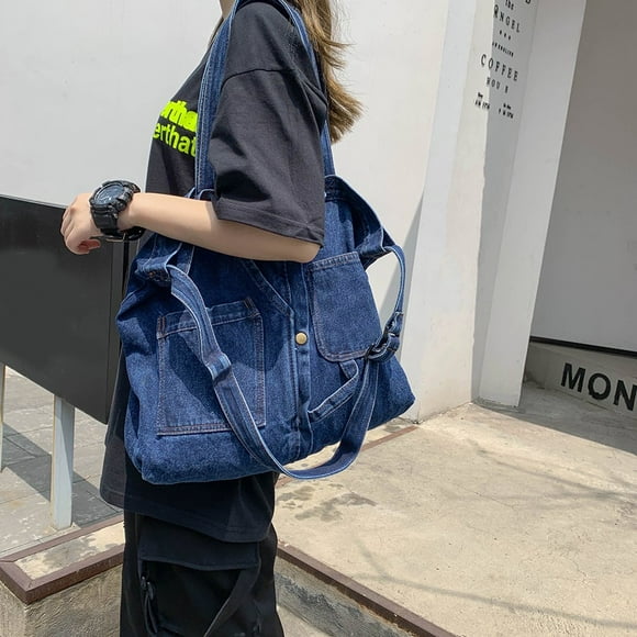 Casual Crossbody Bags Denim Fashion Messenger Pouch Shoulder Handbags for Travel