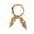 thumbnail image 1 of Cinta para el cabello elegante y delgada INSPIRE CHIC para mujeres, con diseño de lunares amarillos, para bolso y cuello, 1 of 5