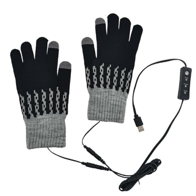USB Heated Gloves With Heating Adjustable Temperature Rechargeable Battery – Warm Gloves For Cold Weather