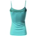 thumbnail image 2 of FashionOutfit Women's Basic Solid Camisole Tank Tops with Adjustable Straps, 2 of 3