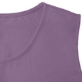 thumbnail image 5 of Costeam Womens Sleeveless Cotton Linen Mini Dress Crew Neck Loose A Line Casual Shift Dress Solid Color Lightweight Summer Sundress with Front Patch Pockets, 5 of 7