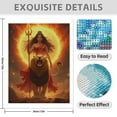 thumbnail image 3 of Diamond Art Kits for Adults - 5d Lioness Warrior Fire Power Diamond Painting for Adults, Diamond Art for Adults Beginners, Diamond Painting Kits for Adults for Home Wall Decor, 3 of 7