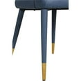 thumbnail image 4 of Pemberly Row 19.29" Contemporary Faux Leather Dining Chair in Navy, 4 of 4