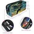 thumbnail image 5 of MUOOUM Pencil Case, Whale Jumping Sea Large Capacity Pencil Pouch Stationery Pen Bag, 5 of 7