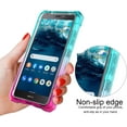 thumbnail image 6 of Compatible for Nokia C100 Case with Temper Glass Screen Protector Full-Body Snap-On Rugged Protection Phone Cover Glitter Teal/Pink, 6 of 6