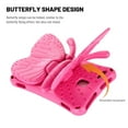 thumbnail image 3 of Tablet Case For Kids, 3D Cartoon Butterfly Non-Toxic EVA Light Weight Kid Proof Shockproof Case with Kickstand for Samsung Galaxy Tab A 8.0 2019 / Tab A 8.0 2017 / Fire HD 8 2018/2017, Rose, 3 of 5