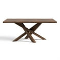thumbnail image 3 of Furniture of America Pascan 7-Piece Solid Wood Dining Table Set in Rich Walnut, 3 of 19