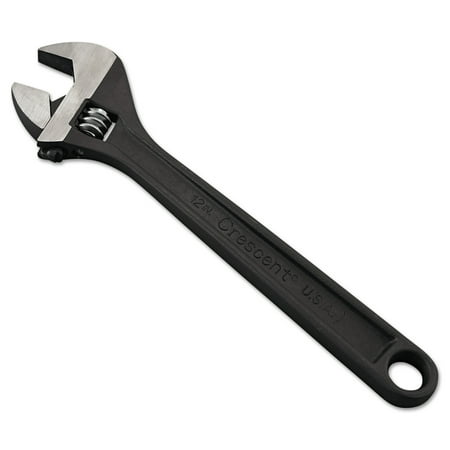 Crescent Crescent Adjustable Wrench, 12" Long, 1 1/2" Opening, Black Phosphate Finish