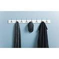 thumbnail image 3 of Franklin Brass R33646K-PMN-R Tri-Hook Rack, 45", Pure White/Matte Nickel, 3 of 6