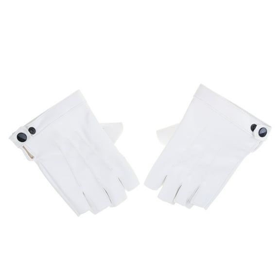 Yokua PU Leather Glove for Women Men Fingerless Cycling Motorcycle Driving Gloves