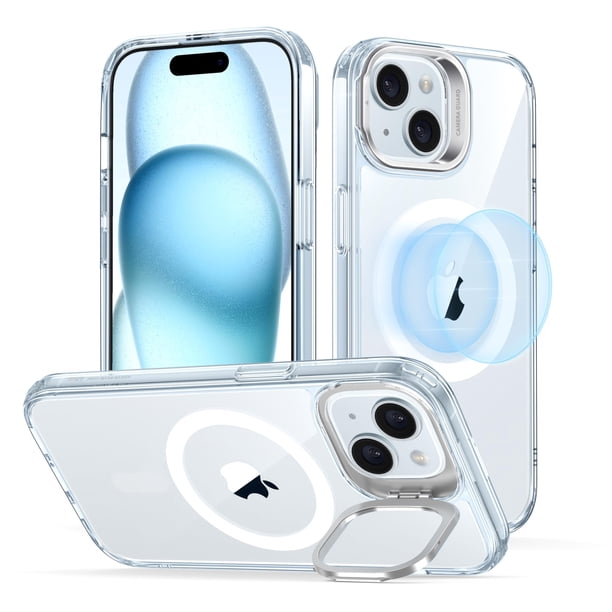 Funda de teléfono ESR para iPhone 15 Plus con MagSafe Clear Blue