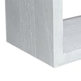 thumbnail image 5 of Benjara 18" Rectangular Wall Shelf- Acacia Wood Frame- White Washed Finish, 5 of 6