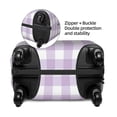 thumbnail image 4 of Balery Luggage Cover Purple Checkboard Print Suitcase Covers for Luggage Elastic Washable Suitcase Protector Fits 18-32 Inch Luggage-Small, 4 of 9