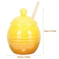 thumbnail image 2 of UPOUART 1 Set of Rustic Honey Container with Carved Easy Observation of Food Assorted Color, 2 of 8