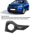 thumbnail image 3 of Front Fog Light Frame, Front Fog Light Cover Trim Sporty Style Fog Lamp Bezel Frame Replacement For Dacia Sandero MK3 2021+, 3 of 7
