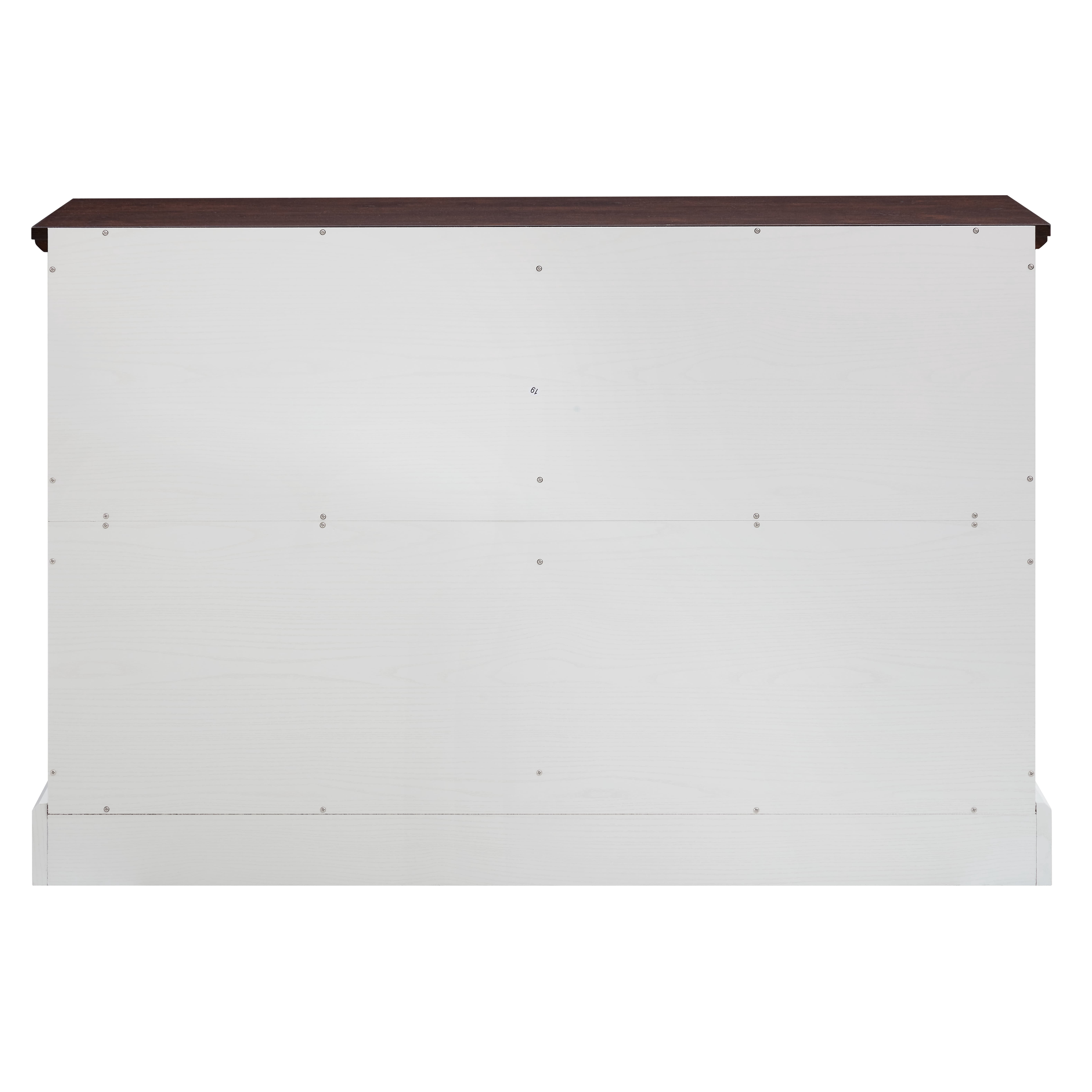Aukfa 6 Drawers Dresser,Chest of Drawers Storage Cabinet for Bedroom Living Room,White