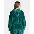 thumbnail image 3 of No Boundaries Christmas Plush Jacket, Women's & Women's Plus, 3 of 5