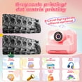 thumbnail image 6 of JoyStone Kids Camera Instant Print with Printing Paper and 32G TF Card, Selfie Camera with Color Pens, Cute Photo Album and Stickers, Suitable for DIY, Gift for Kids Aged 3-12, Pink, 6 of 10
