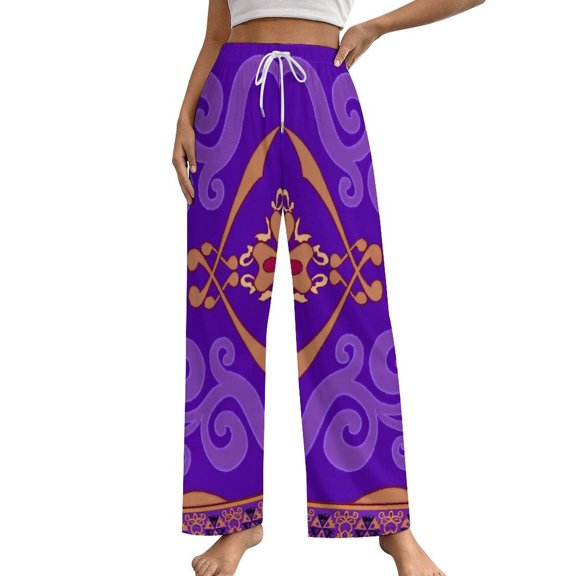 Aladdin Pajama Pants Comfortable Elastic Waist Pajamas Fashion Sleepwear Bottoms Plus Size Homewear