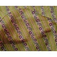 thumbnail image 4 of oneOone Silk Tabby Fabric Leaves & Floral Block Printed Craft Fabric BTY 42 Inch Wide, 4 of 5