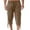 Coffee, variant on Capris Pants for Men Loose Fit Wide Leg Baggy Pants with Pockets Drawstring Elastic Waist Solid Color Casual Lightweight Beach Yoga Pants Blue L