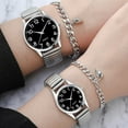 thumbnail image 4 of Reloj para hombre mayor con correa de aleación ajustable, reloj para hombre y mujer, reloj para pareja, reloj grande, digital, sencillo, informal, para estudiantes, para hombre, 4 of 5
