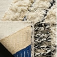 thumbnail image 4 of SAFAVIEH Kenya Alexa Abstract Fringe Area Rug, Ivory/Black/Blue, 6' x 9', 4 of 6