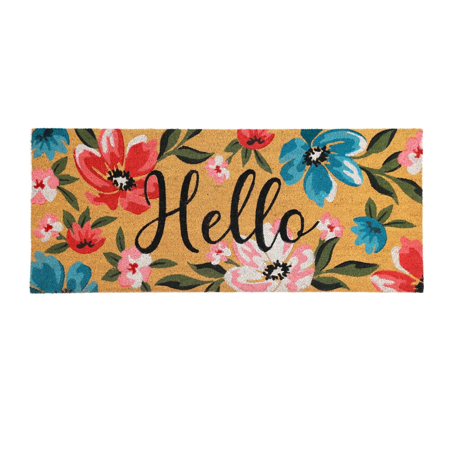 Summer Estate Coir Doormat, 23" x 57" – Large Outdoor Welcome Mat