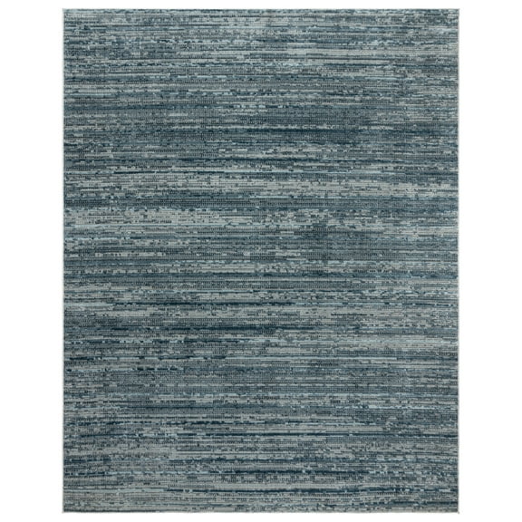 Gertmenian Missha Dario Modern/Contemporary Striped Blue Indoor Area Rug, 9x13