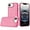 Hotpink, variant on For iPhone 17E / 16E / SE4 Crystal Glass Diamond with Metallic Buttons and Edges Hybrid Case - Red