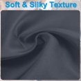 thumbnail image 3 of Uxcell Men's Pocket Squares Hankie Satin Solid Suits Handkerchief Bulk Set Dark Navy, 3 of 7