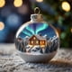 thumbnail image 4 of Rapeiae Natural Wonders Series Christmas Ball Flat Acrylic Pendant, 4 of 5