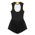 thumbnail image 6 of Haitryli Womens One Piece Circus Ringmaster Cosplay Costume Sleeveless Skirted Bodysuit Uniform Black 3XL, 6 of 7