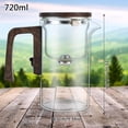 thumbnail image 2 of Fidqiog Tea Pot, Glass Tea Pots with Infuser, Press Control Enchanti Tea Pot, One-Click Magnetic Filtering Teapot with Wooden Handle (720ml), 2 of 6