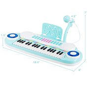 Costway 37-Key Toy Keyboard Piano Electronic Musical Instrument Blue