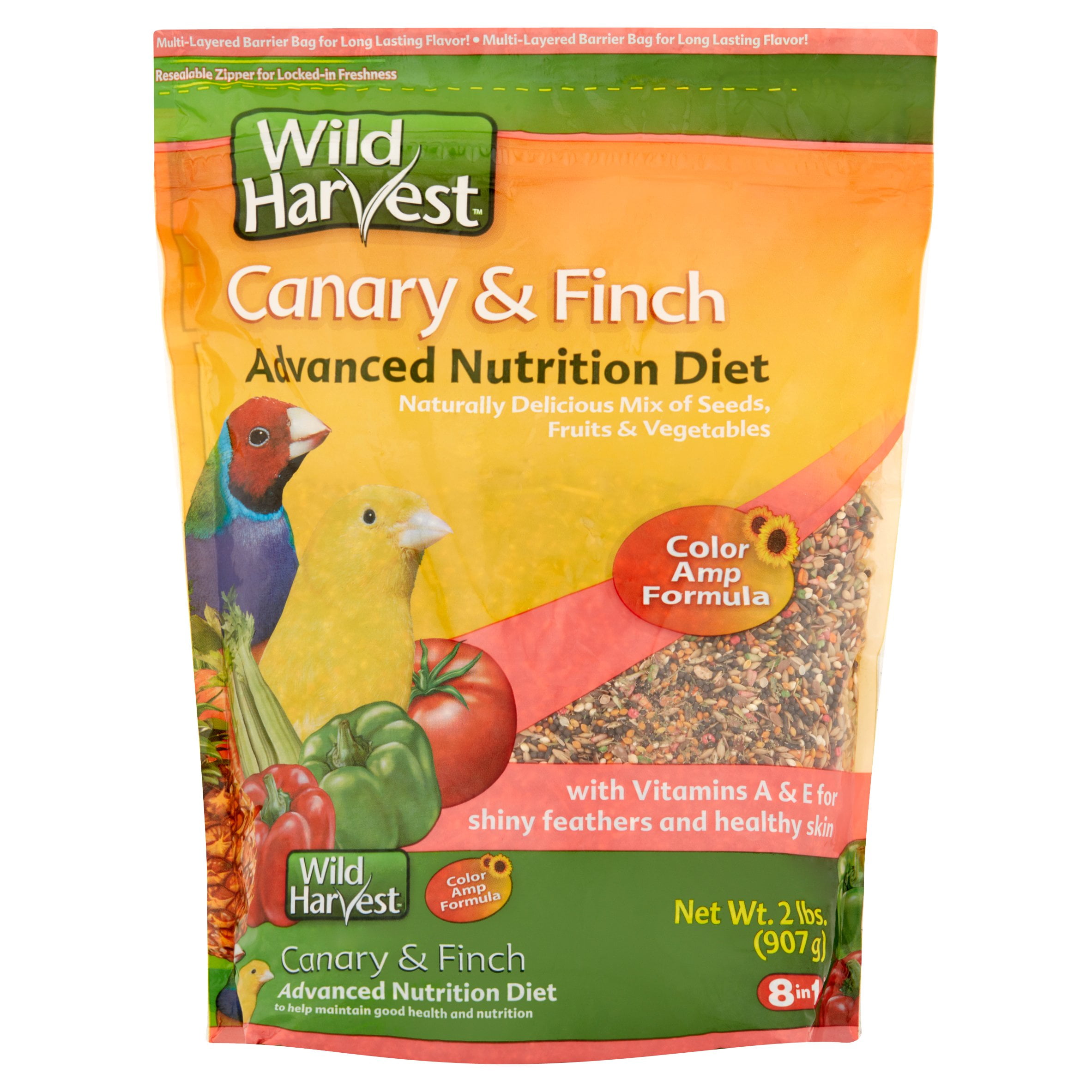 (2 pack) Wild Harvest Super Premium Canary and Finch Food, 2 lb