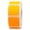 Fluorescent Orange, variant on Fluorescent Yellow Square Stickers | 1" Inch Square | 500 Pack