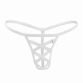thumbnail image 3 of COSFO Mens Thongs Lightweight Cut Out White T-Back Comfortsoft Breathable Classic Fit Underwear Men, 3 of 3