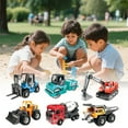 thumbnail image 1 of Alloy Construction Vehicle Set Mini Engineering Trucks With Smooth Gliding Wheels For Kids Educational Toy, 1 of 3