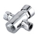 thumbnail image 4 of KDJ Chrome Timed Non Concussive Exposed Shower Valve, Self Closing Brass Shower Valve for Gym Pool Schools, Water Efficient Compact Shower Head, 4 of 10