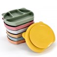 thumbnail image 4 of Dinner plate,Plates Babies Baby Suction Babies Toddlers Suction Plate Silicone Spoon Dinner Plate Silicone Suction Toddlers Baby Suction Plates Plate Silicone Plate With Free Divided, 4 of 7