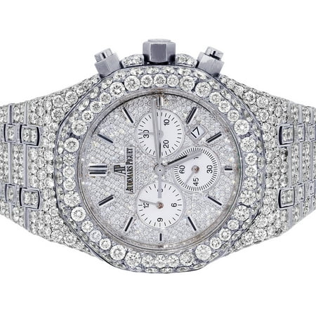 Audemars Piguet Royal Oak 41MM Chrono Steel VS Diamond Watch 36.75 Ct