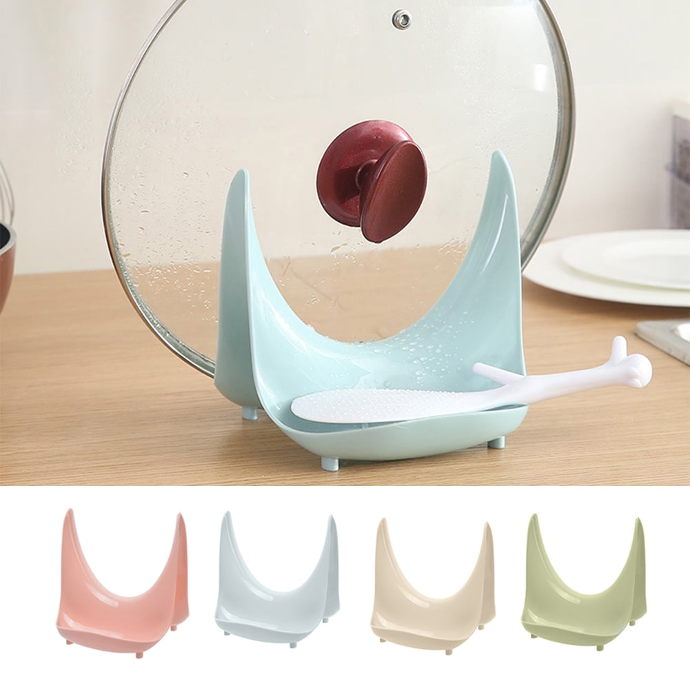 Spoon Rest And Pot Lid Holder, Stainless Steel Pan Cover Rack Shelf