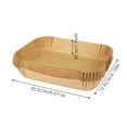 thumbnail image 3 of 50 Pcs Air Fryer Liners Disposable Rectangular Airfryer Paper Liners 50 sheets - 8.07"L x 6.1"W x 1.96"H, 3 of 4