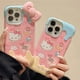 thumbnail image 2 of Sanrio-funda de Hello Kitty con lazo 3D para iPhone, 15, 14, 13, 11, 12 Pro Max, Mini, XS, XR, 7, 8 Plus, SE2, cubierta de helado a prueba de golpes, Y2K, 2 of 5