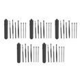 thumbnail image 2 of 5 Set Ear Pick Earwax Removal Tool Kit 7pcs Ear Cleansing Tool Stainless Steel Portable Ear Wax Cleaning Kit Tool Set Black, 2 of 5