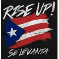 thumbnail image 2 of Rise Up Puerto Rican Pride Se Levanta Womens Slim Fit Graphic Tee Brisco Brands S, 2 of 5